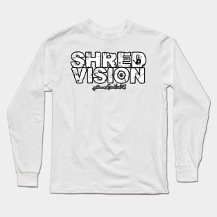 Shred Vision logo back Long Sleeve T-Shirt